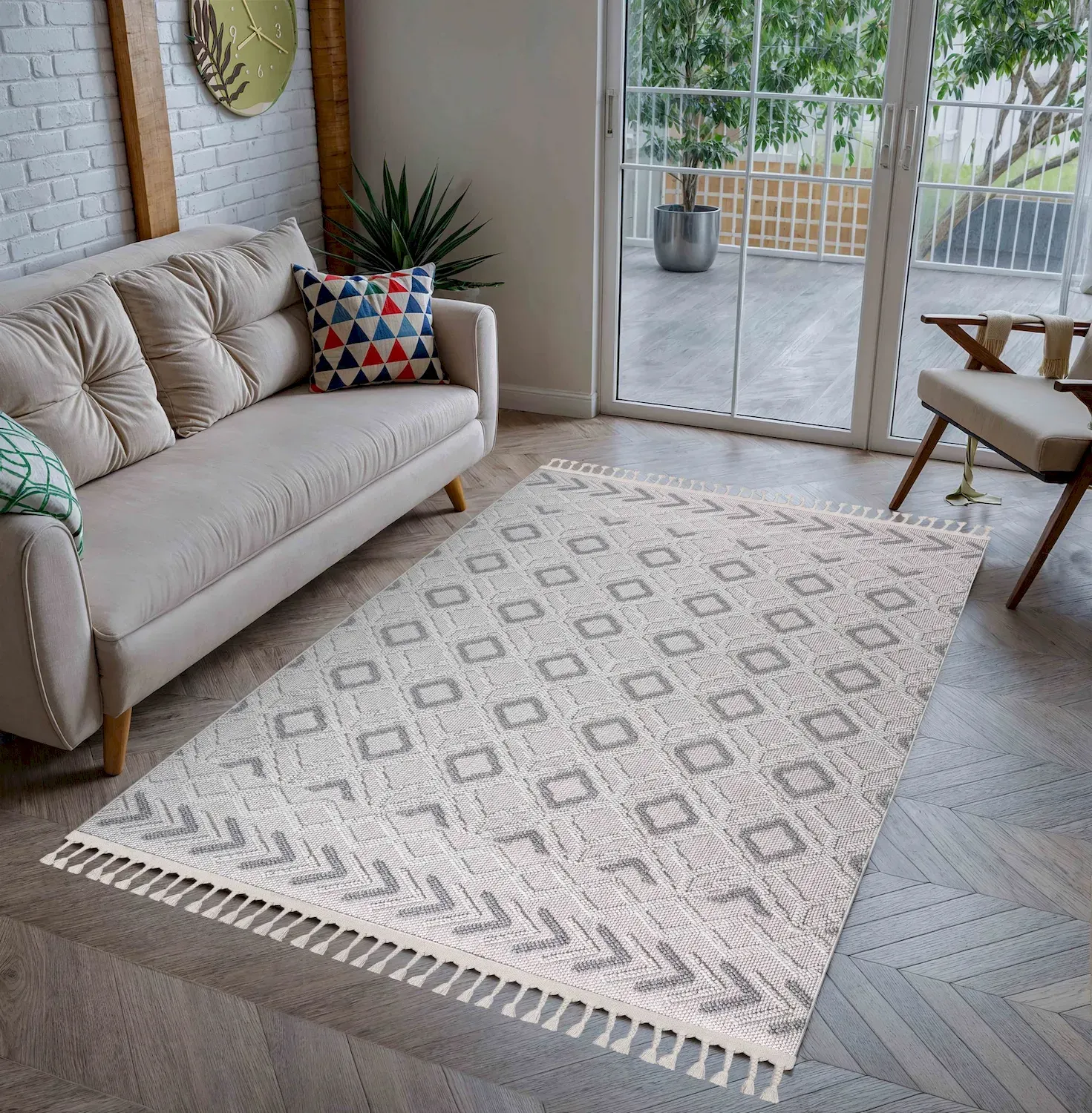 Dywan 160 x 230 POLKA szary