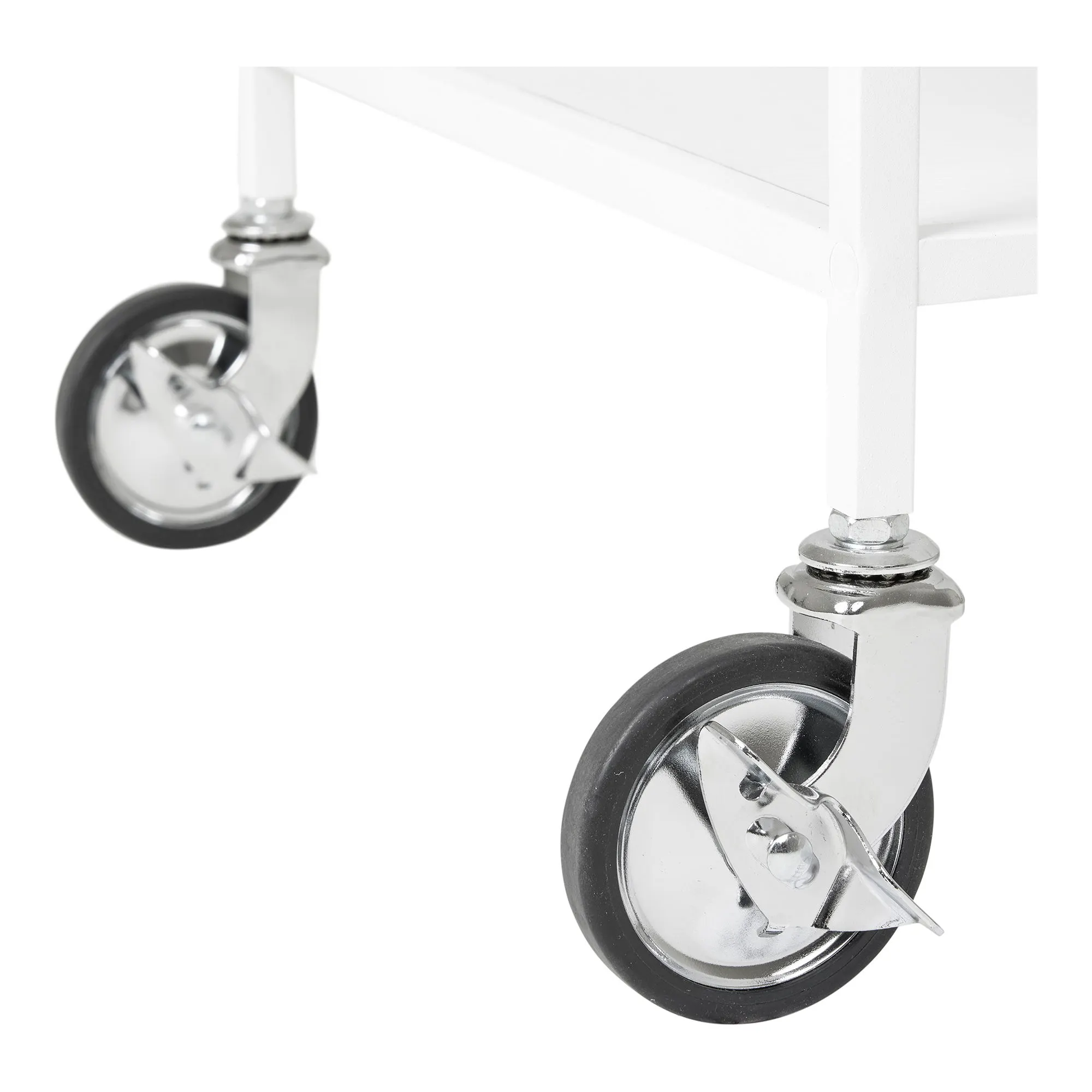 Wózek barowy z 2 półkami VITA 68x40x79 cm biały - 2101531