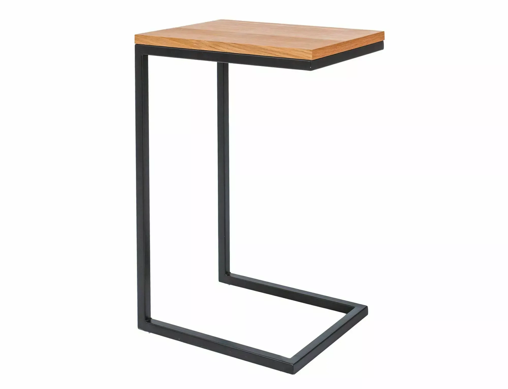 Stolik pomocniczy LARGO C dąb/czarny 30X40