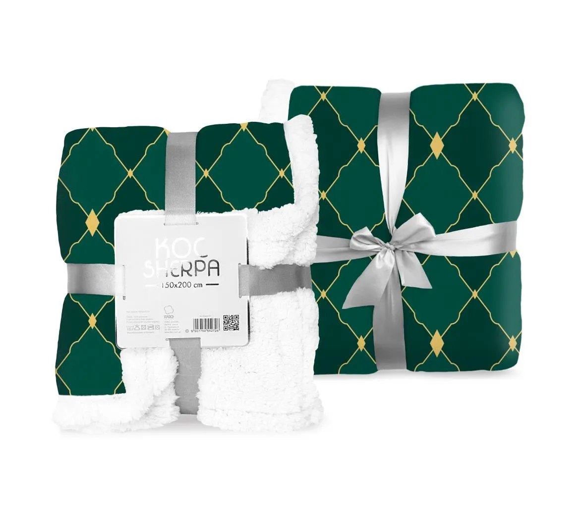 Koc polarowy SHERPA 051 150X200 PC zielony