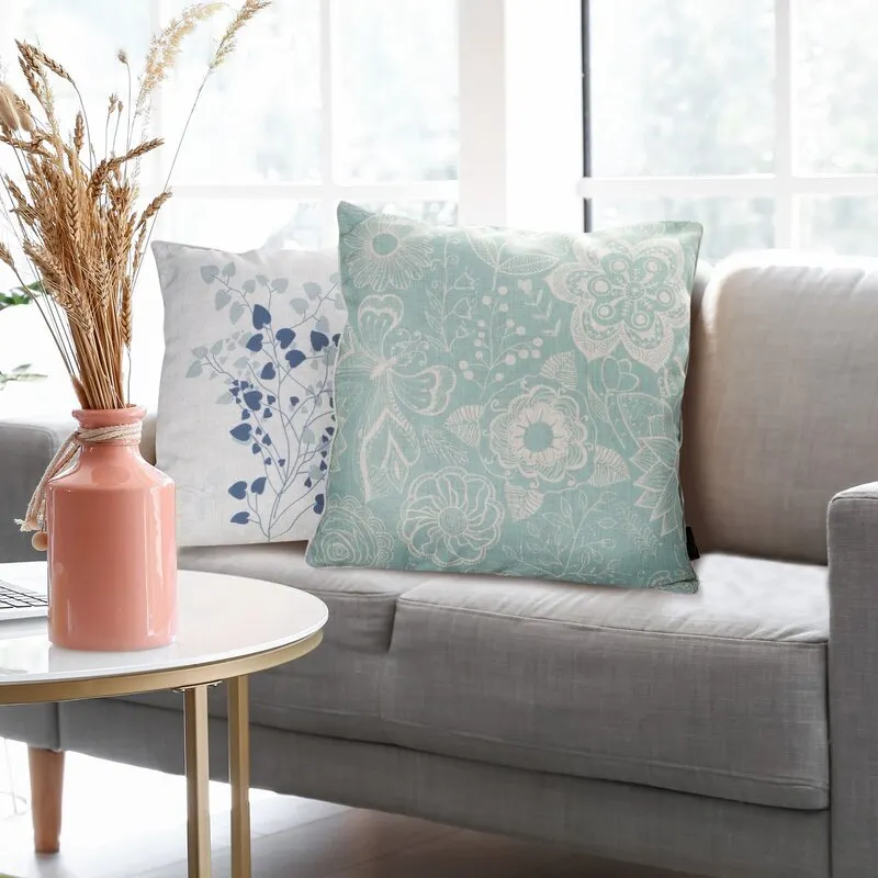 POSZEWKA LEN 8 45 X 45 CM JASNONIEBIESKI - EU_410982