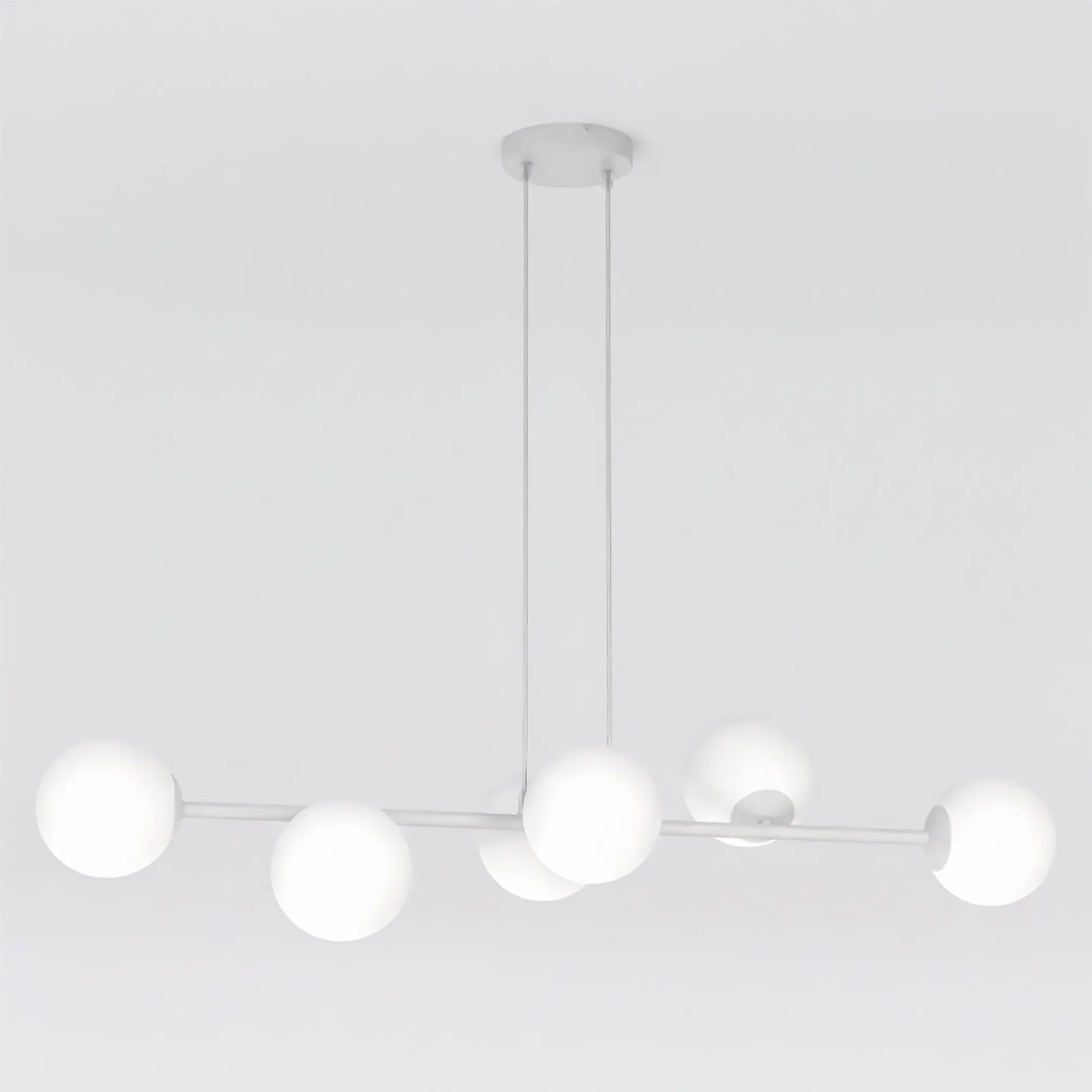 lampa wisząca, kula LED, metalowa, nowoczesny design, kuleczne żarówki