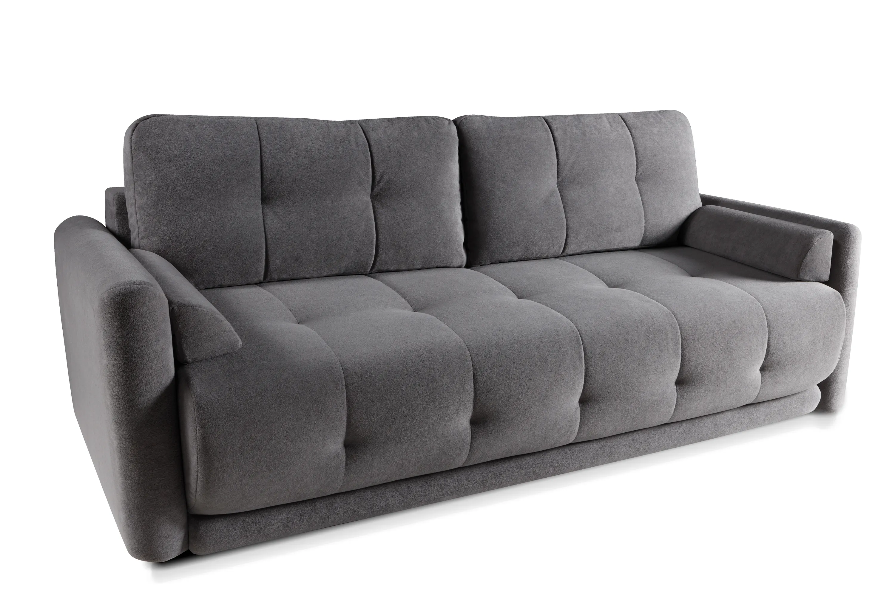 Sofa rozkładana z podłokietnikami ETNO Soft 20 - szara