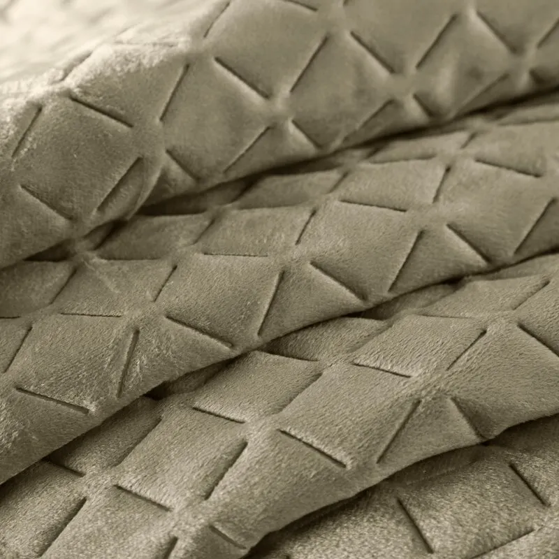 Narzuta pikowana DIMON 220X240 cm ciemny beż - EU_379123