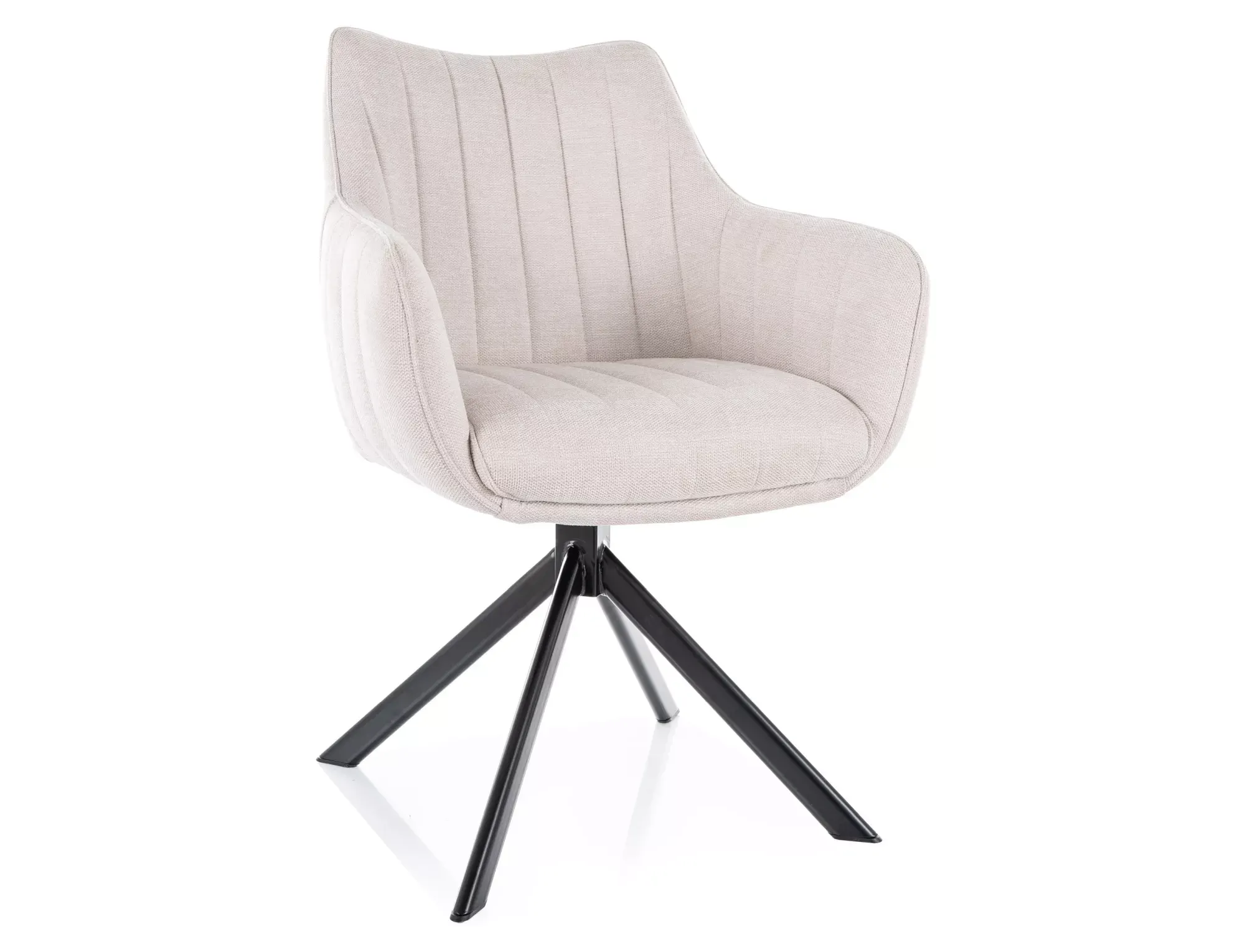 Krzesło obrotowe 180° AZALIA BREGO 22 jasny beż metalowe nogi Krzesło obrotowe 180° AZALIA BREGO 22 jasny beż metalowe nogi