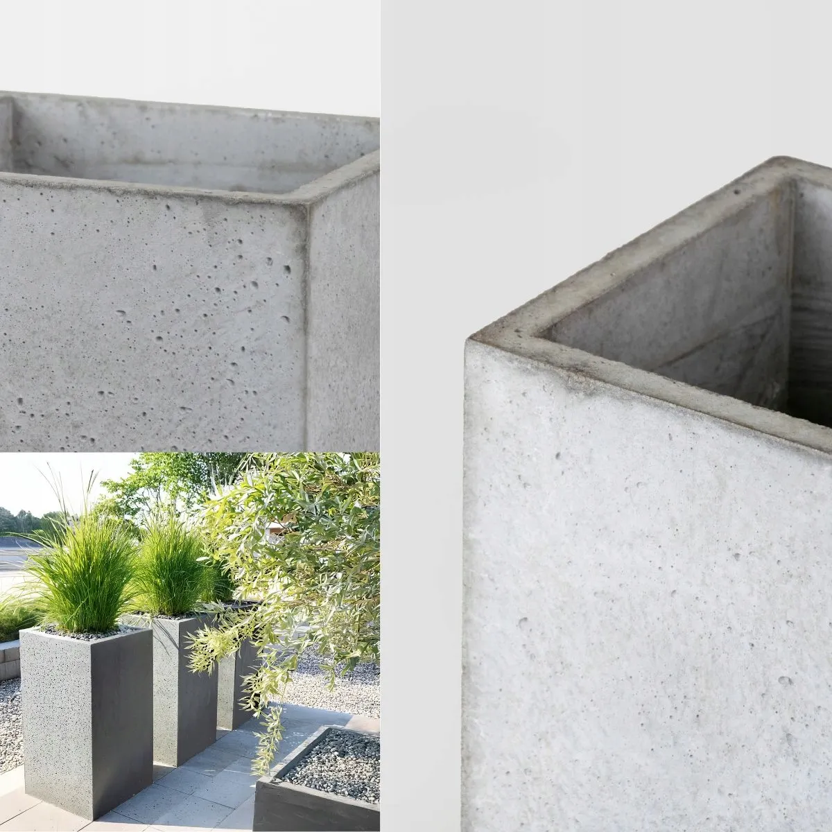 DONICZKA zewnętrzna betonowa SEVRAN szara - LD_TZ000546