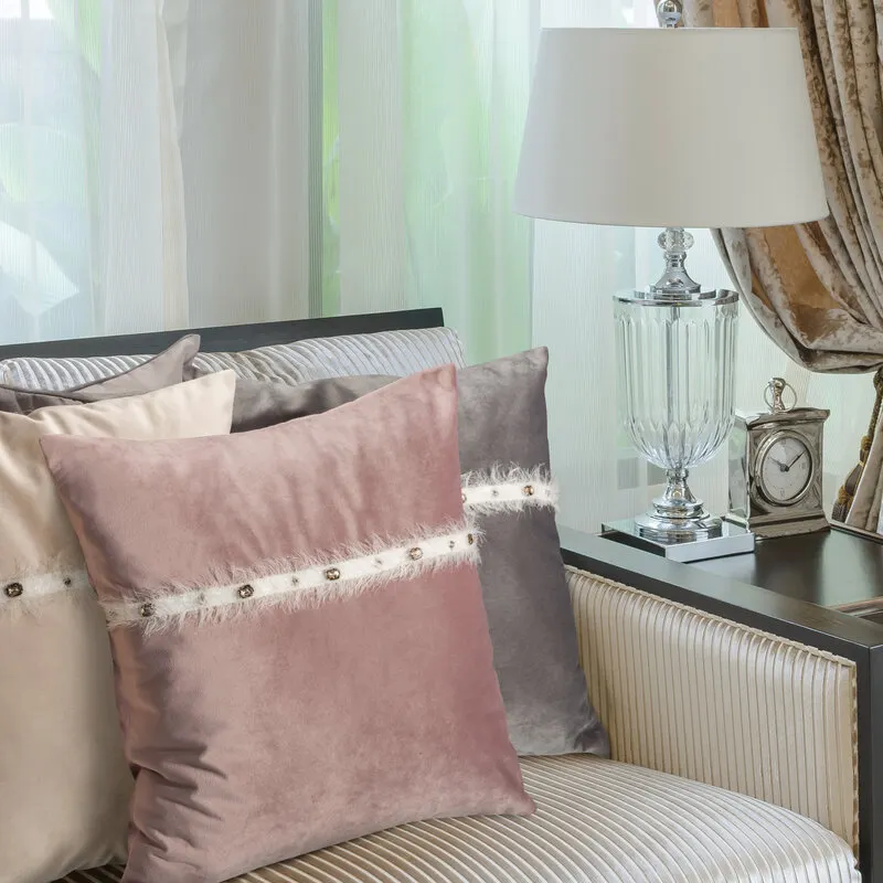 POSZEWKA TIANA 02 45X45 CM JASNOBRĄZOWY - EU_222838