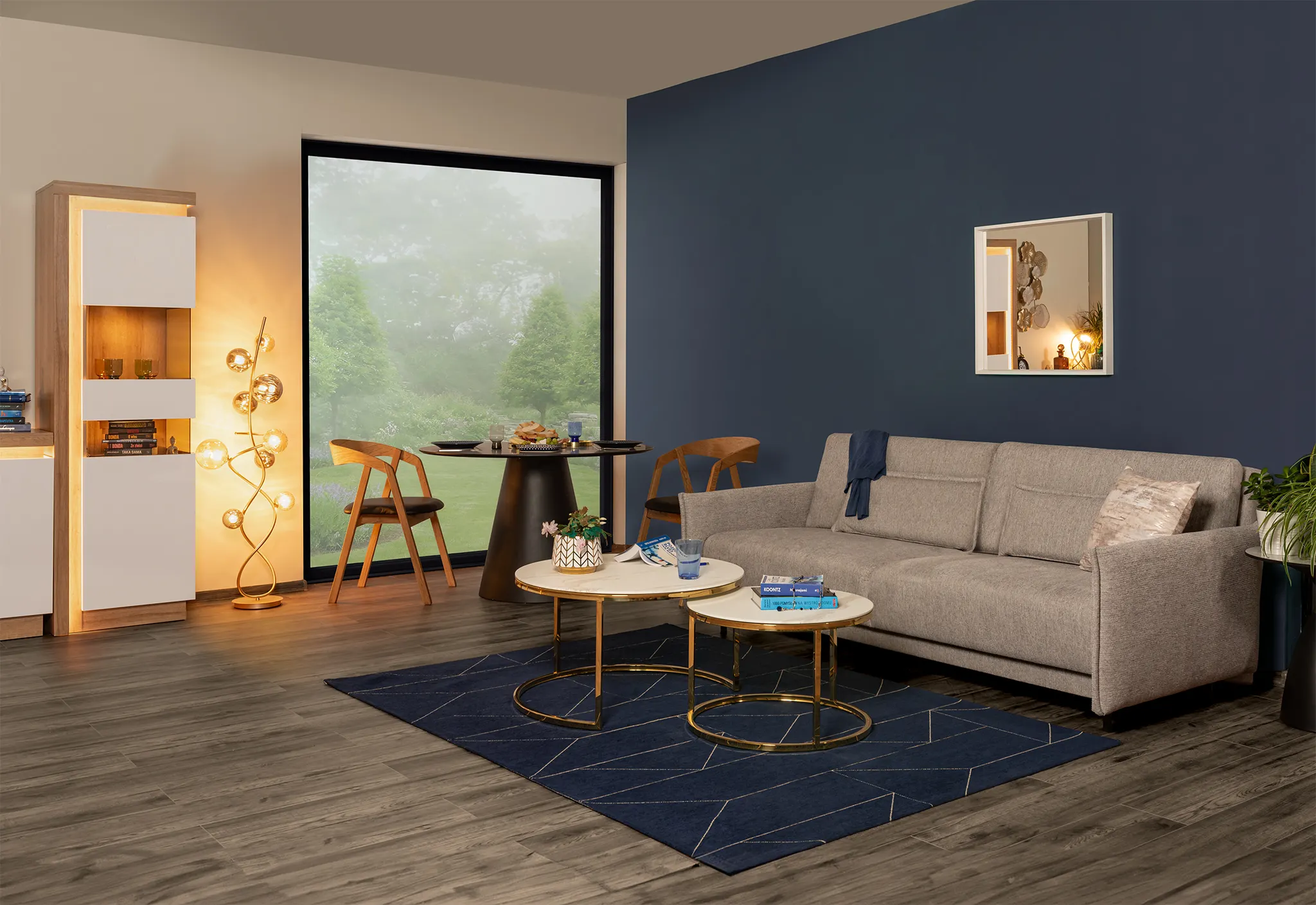 Sofa 3-osobowa rozkładana FLIX z pojemnikiem na pościel szara - FLIX_3FP_LAGO_3