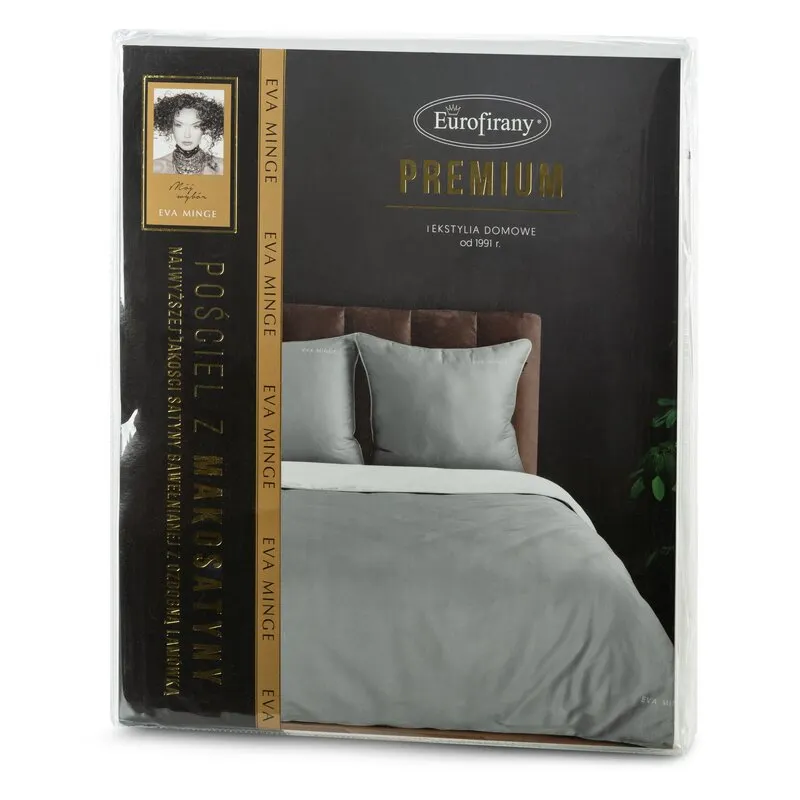 POŚCIEL H 220 X 200 CM SZARY EVA MINGE - EU_439746