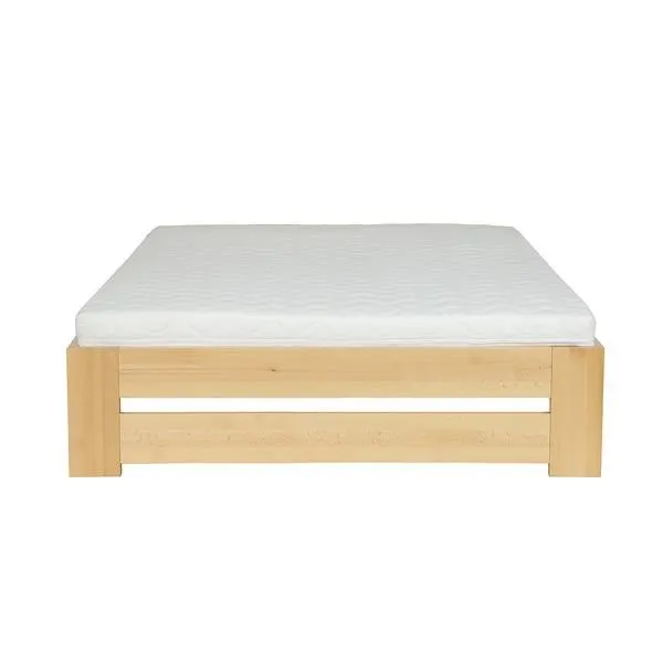 Łóżko bukowe 140x200 LK187 Naturalny DREWMAX — zdjęcie 2