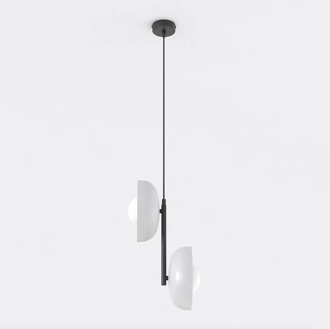 Lampa wisząca metalowa VANILA 2 BL szara - 1597/2