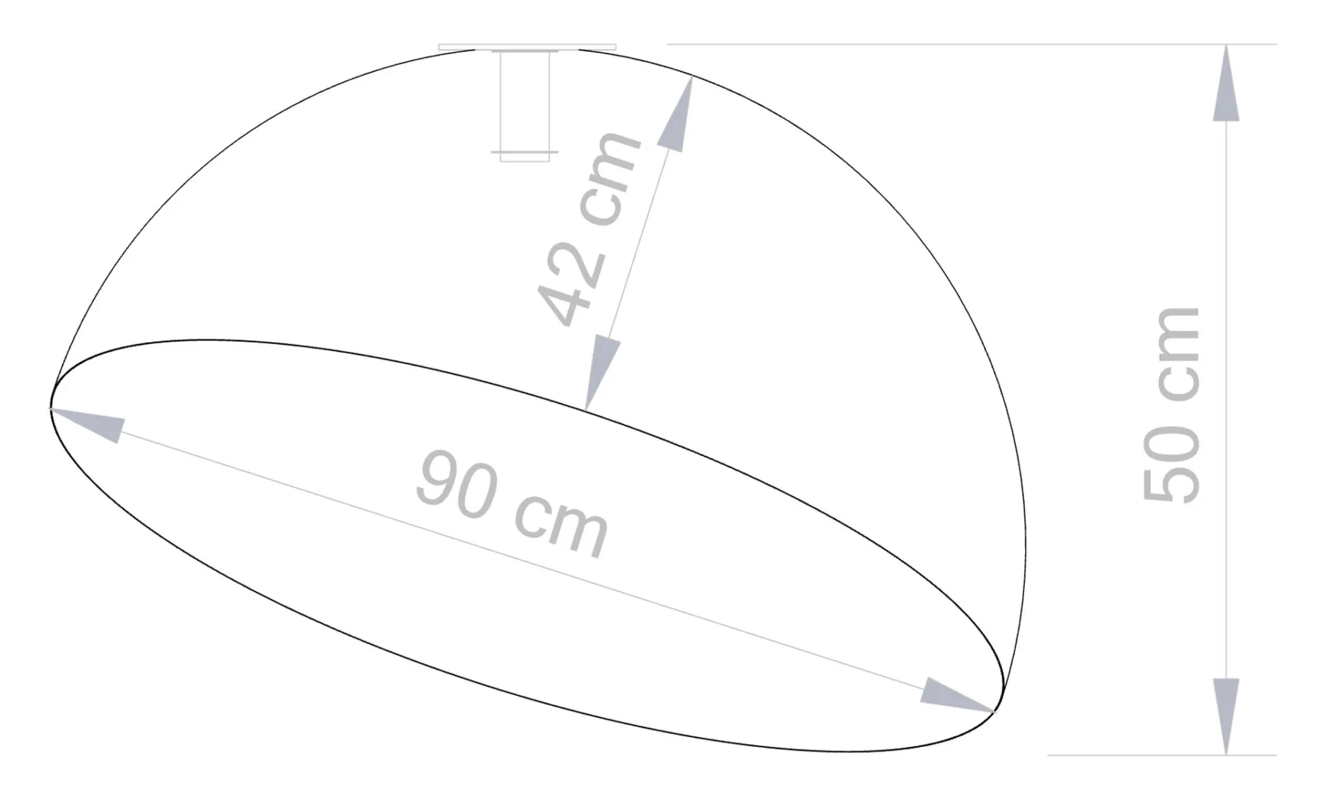 Lampa sufitowa/plafon SFERA 90 biało-miedziany - SI_32459