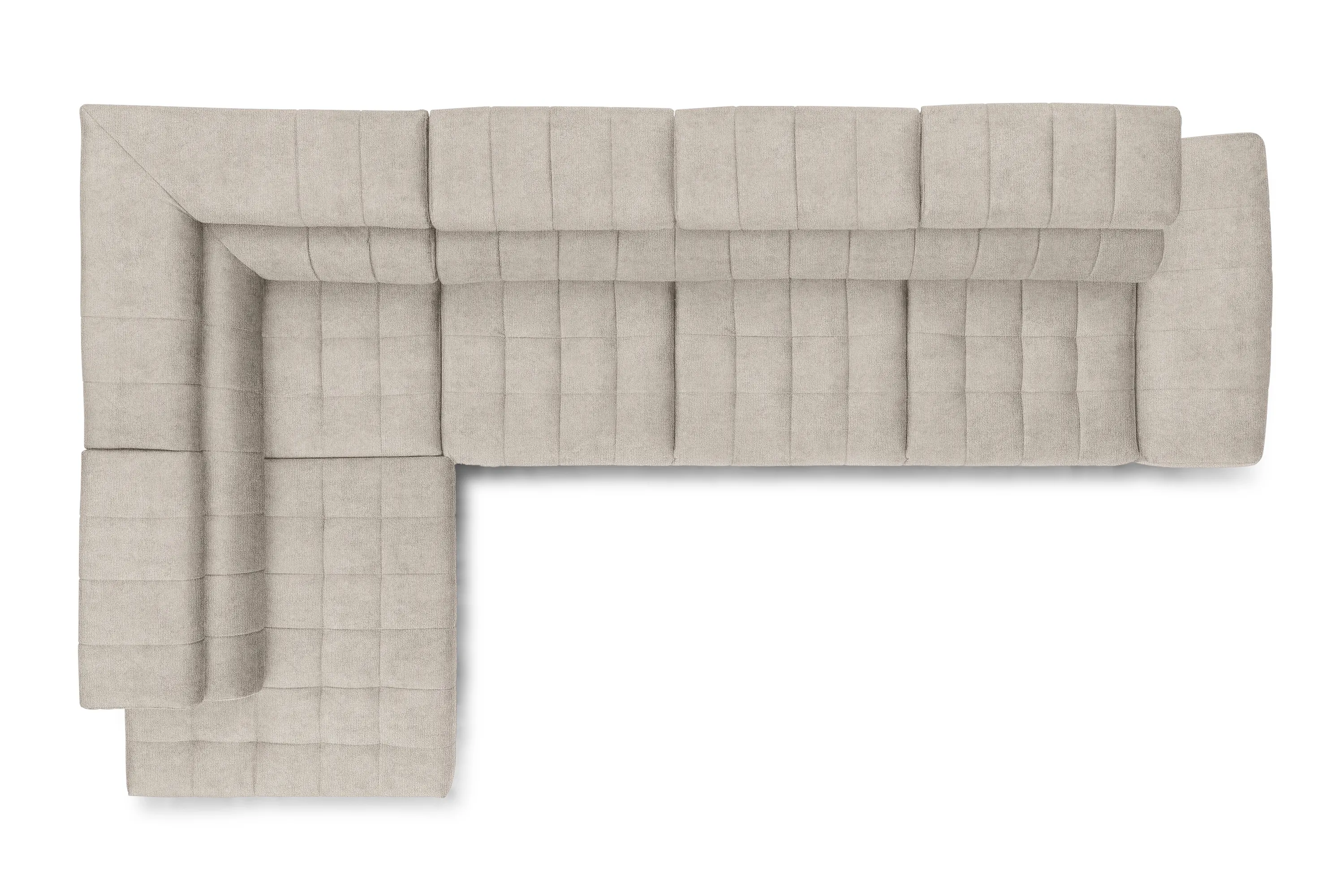 Narożnik lewostronny VALORIS MAXI regulowane zagłówki i podłokietniki tkanina Perfect harmony 07 beżowy - B_168601