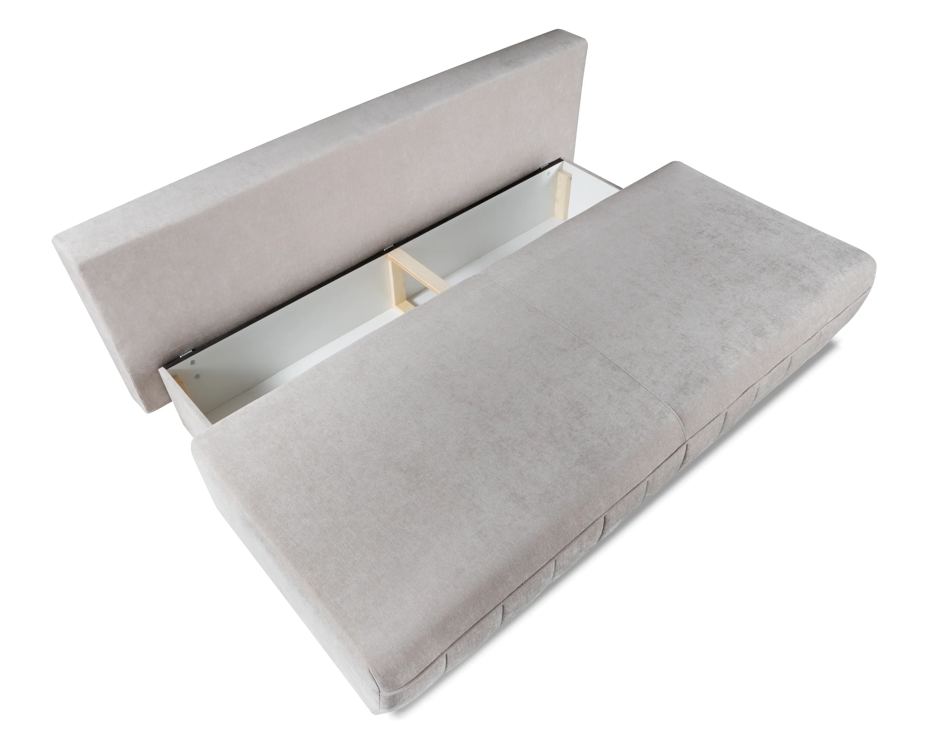 Sofa rozkładana z pojemnikiem ARUNA WIND 200 cm jasnoszara - ARUNA_WIND_84