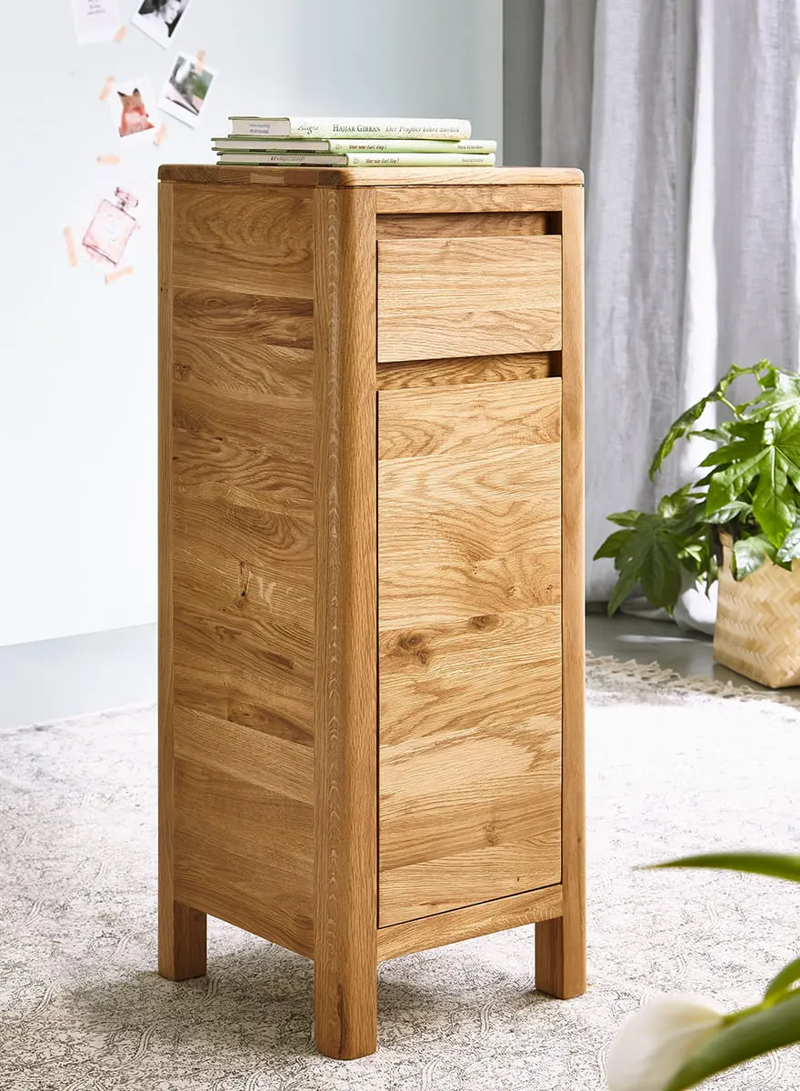 Komoda dębowa wysoka Gialo 79x30x30 cm - 2SGIA21