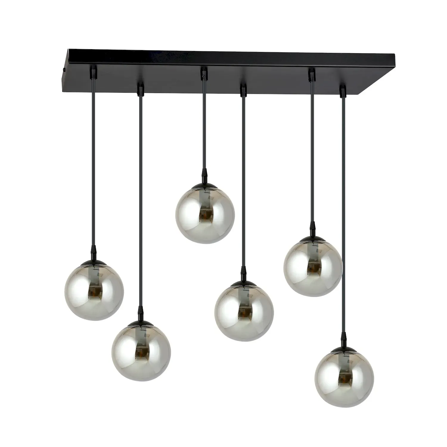 Lampa wisząca COSMO 6 czarny grafitowy