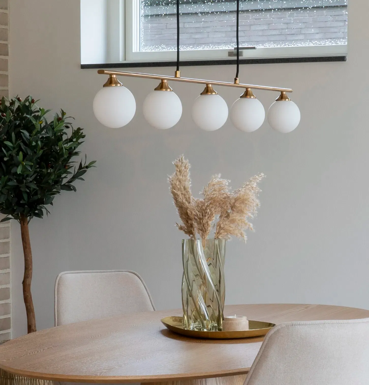 Lampa wisząca HALIFAX - biały, złoty - 6406290