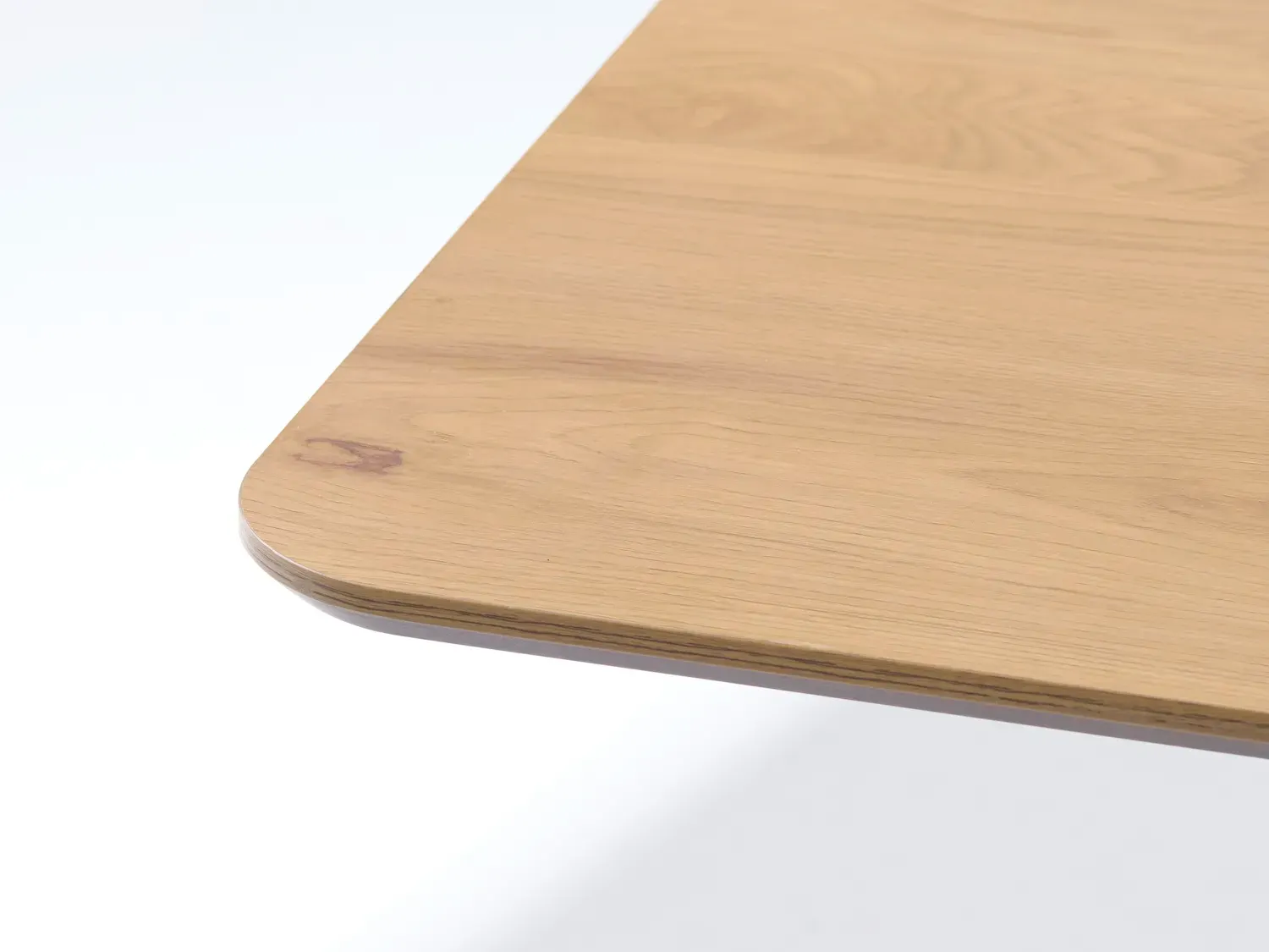 Stół CESURA na metalowych nogach 100x200 - naturalny, czarny - UN_55230000