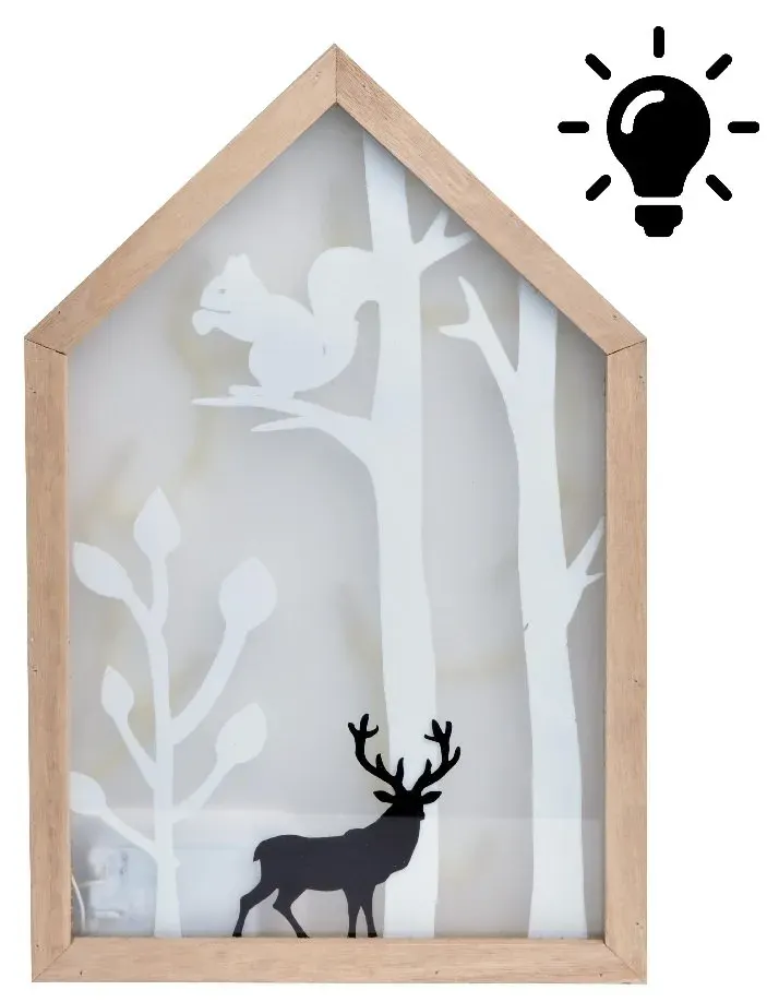 Scenka LAS w ramce LED 8965 biała