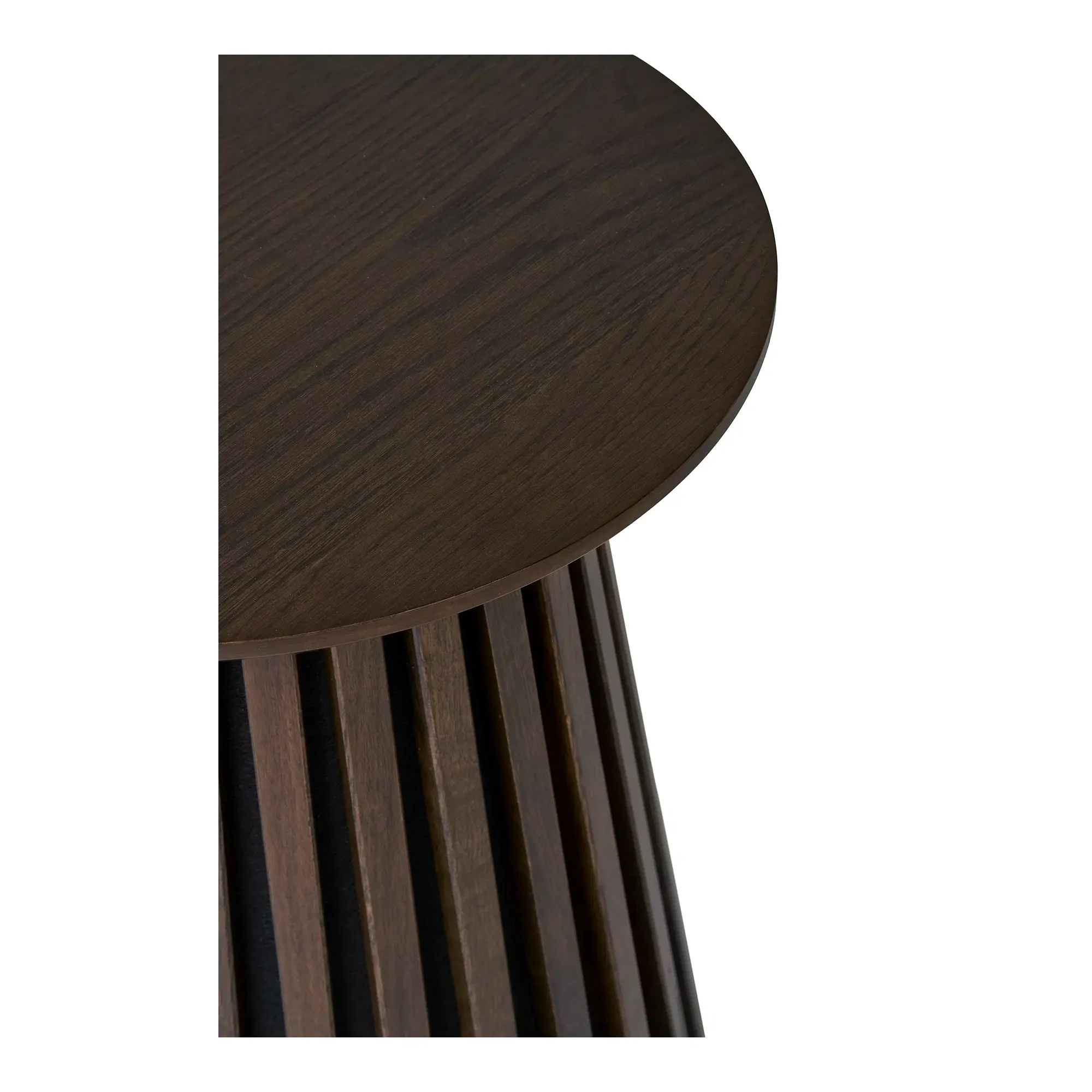 Stolik kawowy okrągły na szerokiej podstawie OSAKA FI40 W50 dąb wędzony - 2102076