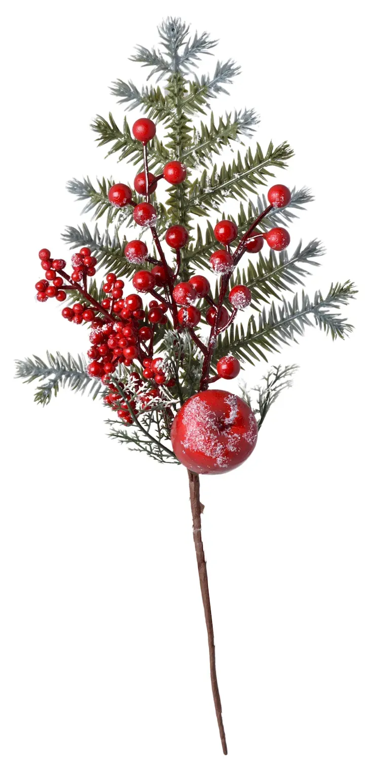 Gałązka z jabłkiem i owocami 3281 zielona Gałązka z jabłkiem i owocami 3281 zielona