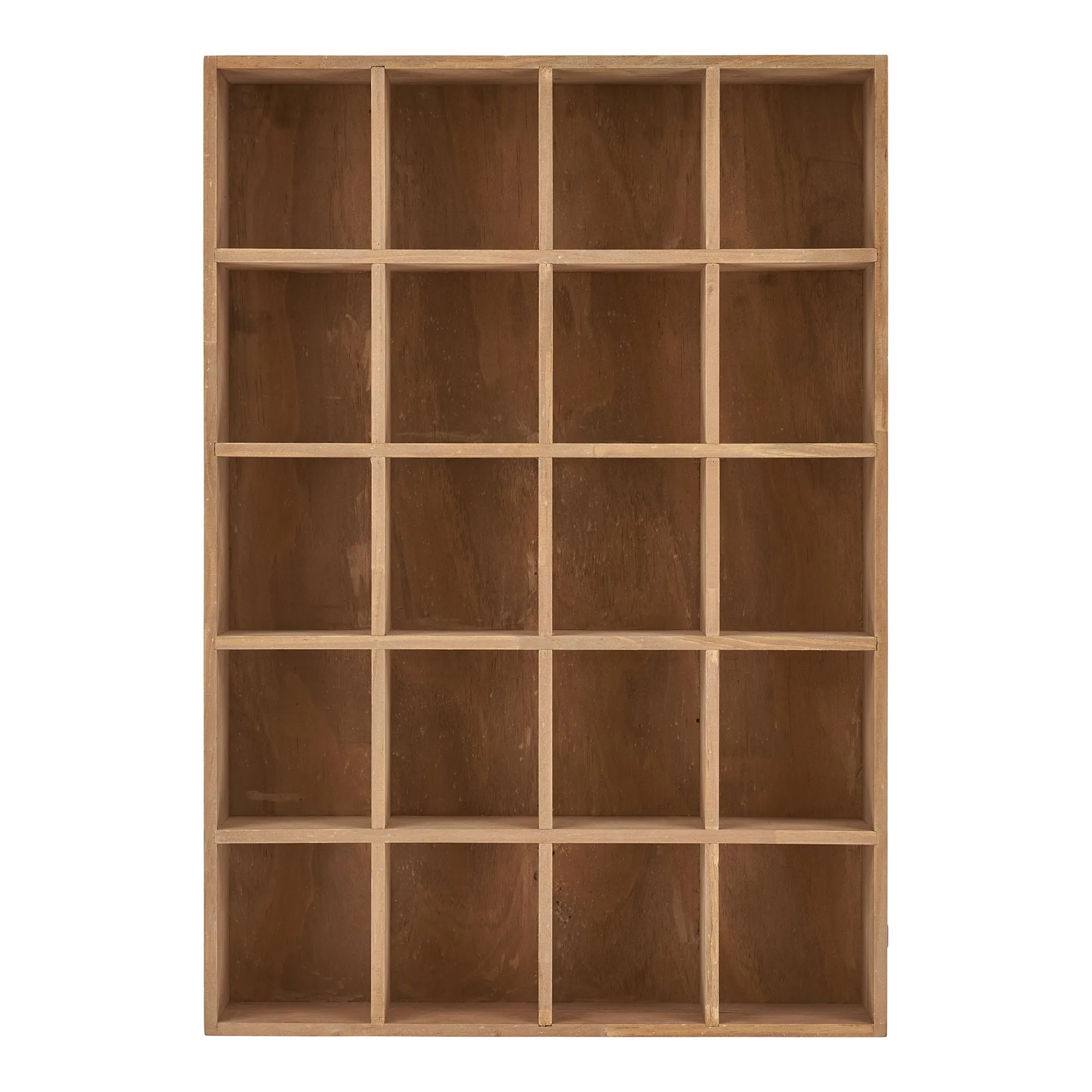 Półka ścienna MOSS z przegrodami drewno sosnowe 44x10x63 cm - naturalny - 4292235