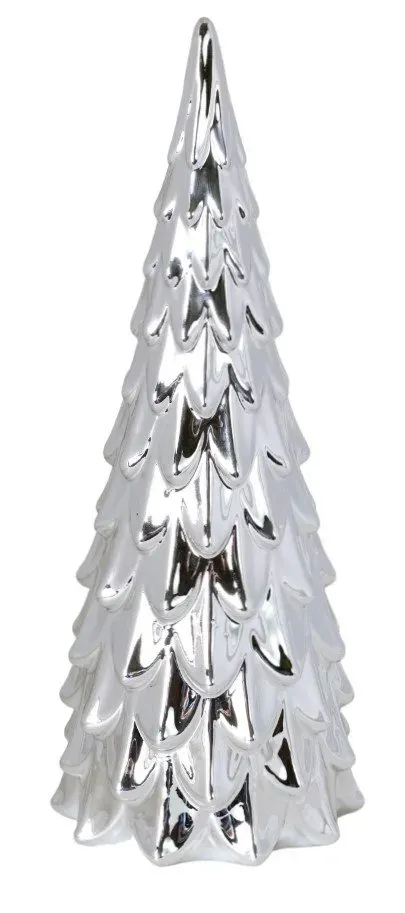 CHOINKA ceramiczna MAŁA srebrna CHOINKA ceramiczna MAŁA srebrna