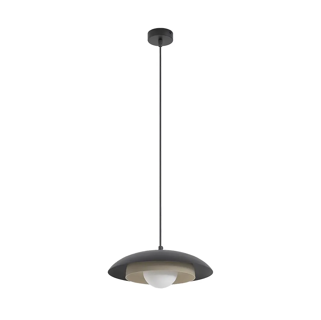 Lampa sufitowa metalowa SKIN 1 BL beżowo - czarna — zdjęcie 3
