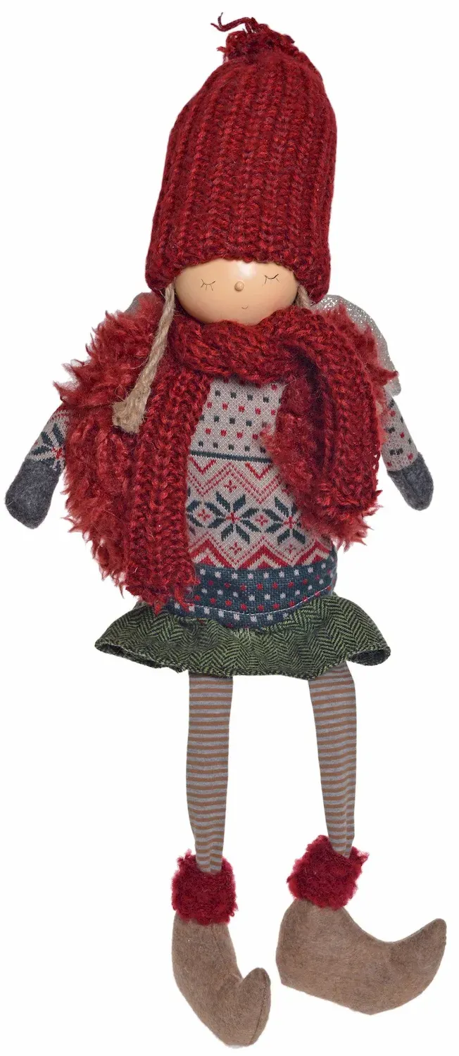 Dziewczynka siedząca w sweterku Dziewczynka siedząca w sweterku