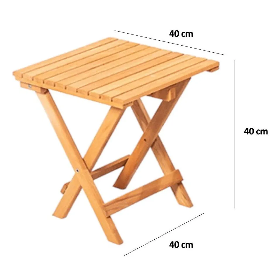 Zestaw ogrodowy 3-częściowy MY005 2 krzesła + stolik (40x40cm) brązowy naturalny - ASI_644MYD1137
