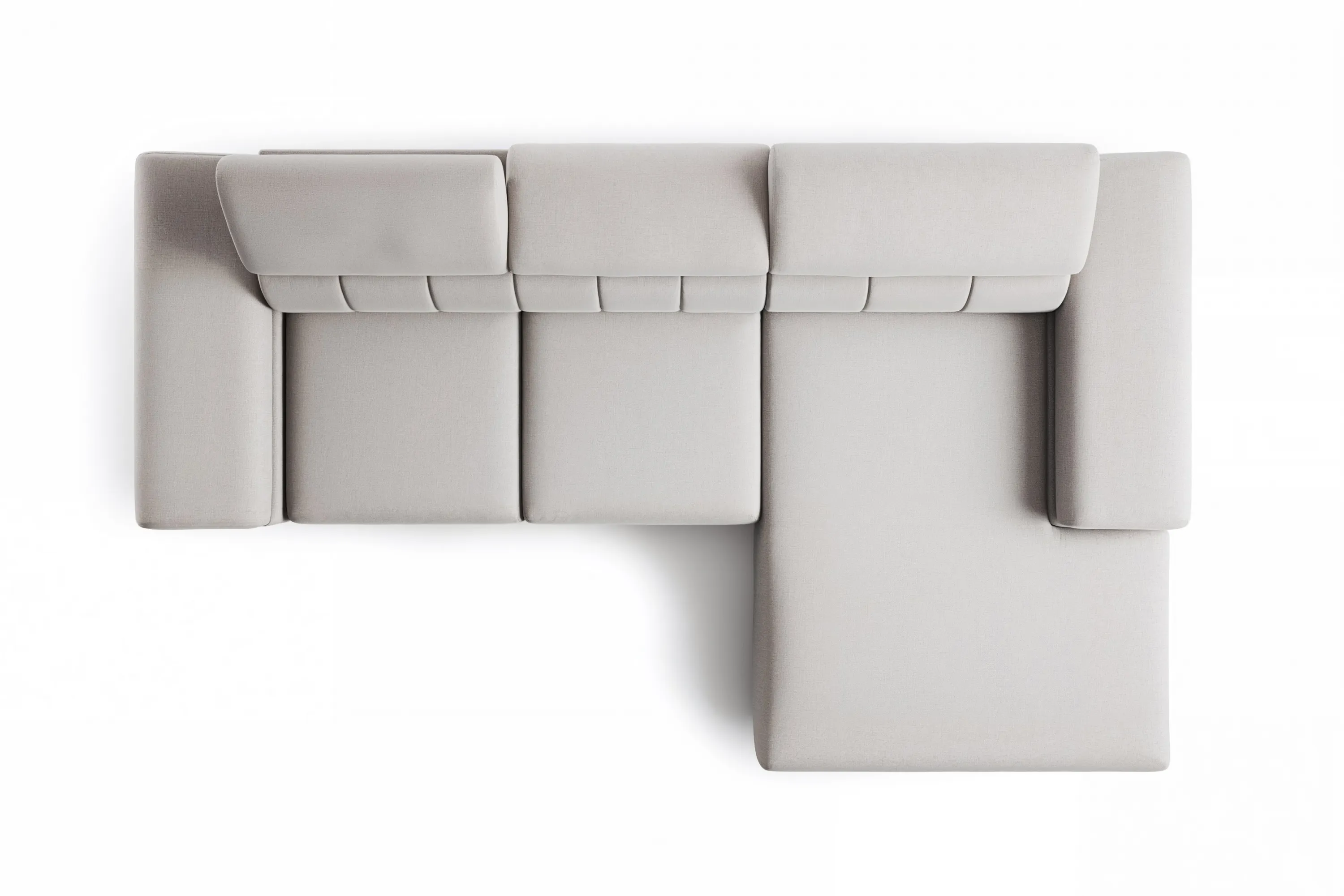 Narożnik prawostronny TALORIA MINI (Maya 01) 290x180 cm elektrycznie wysuwane siedzisko beżowy - B_162490