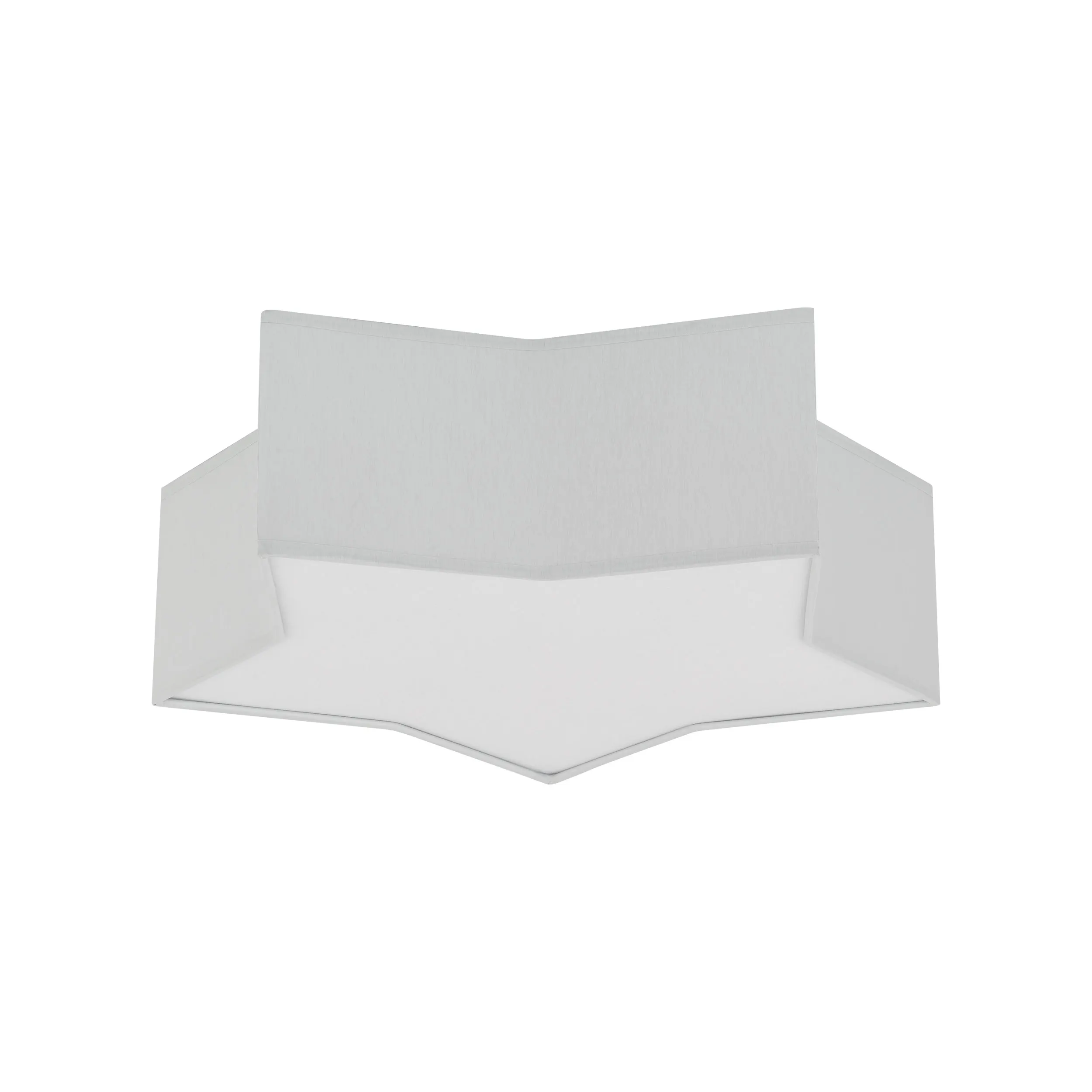 Plafon / Kinkiet STAR szary z tkaniny w kształcie gwiazdy 45x43x13cm - TK_6972