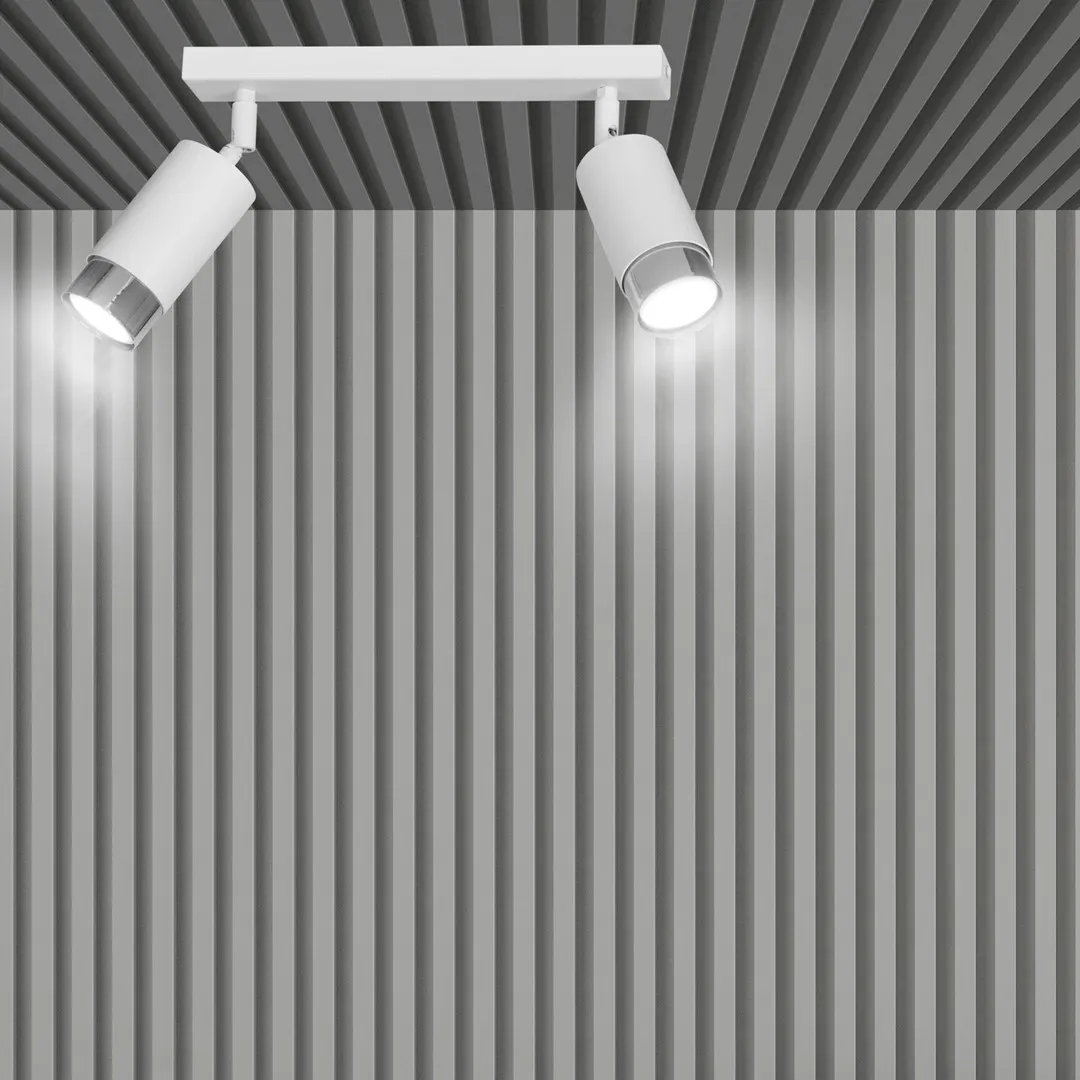 Lampa sufitowa HIRO 2 biały chrom — zdjęcie 7