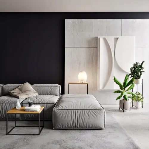 Kwietnik-stojak na donice metalowy DIJON M czarny - LD_TZ000005