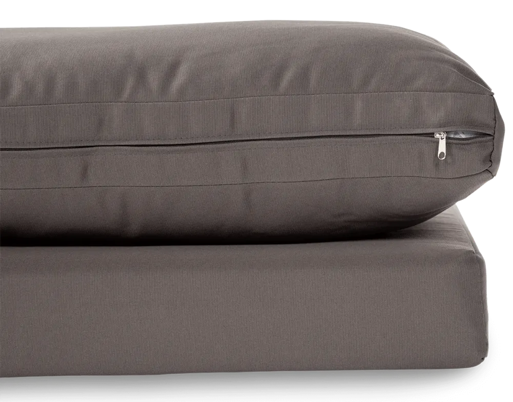 Narożnik ogrodowy modułowy EMERSON ze stolikiem ciemnoszary - FG003442