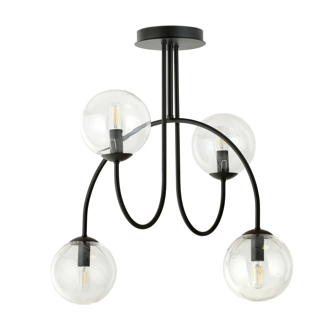 Żyrandol ARCHI Czarny 1286/4A - 1286/4A