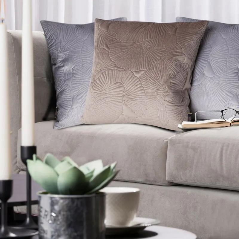 POSZEWKA VELVET 45 X 45 CM CIEMNOMIĘTOWY - EU_404887