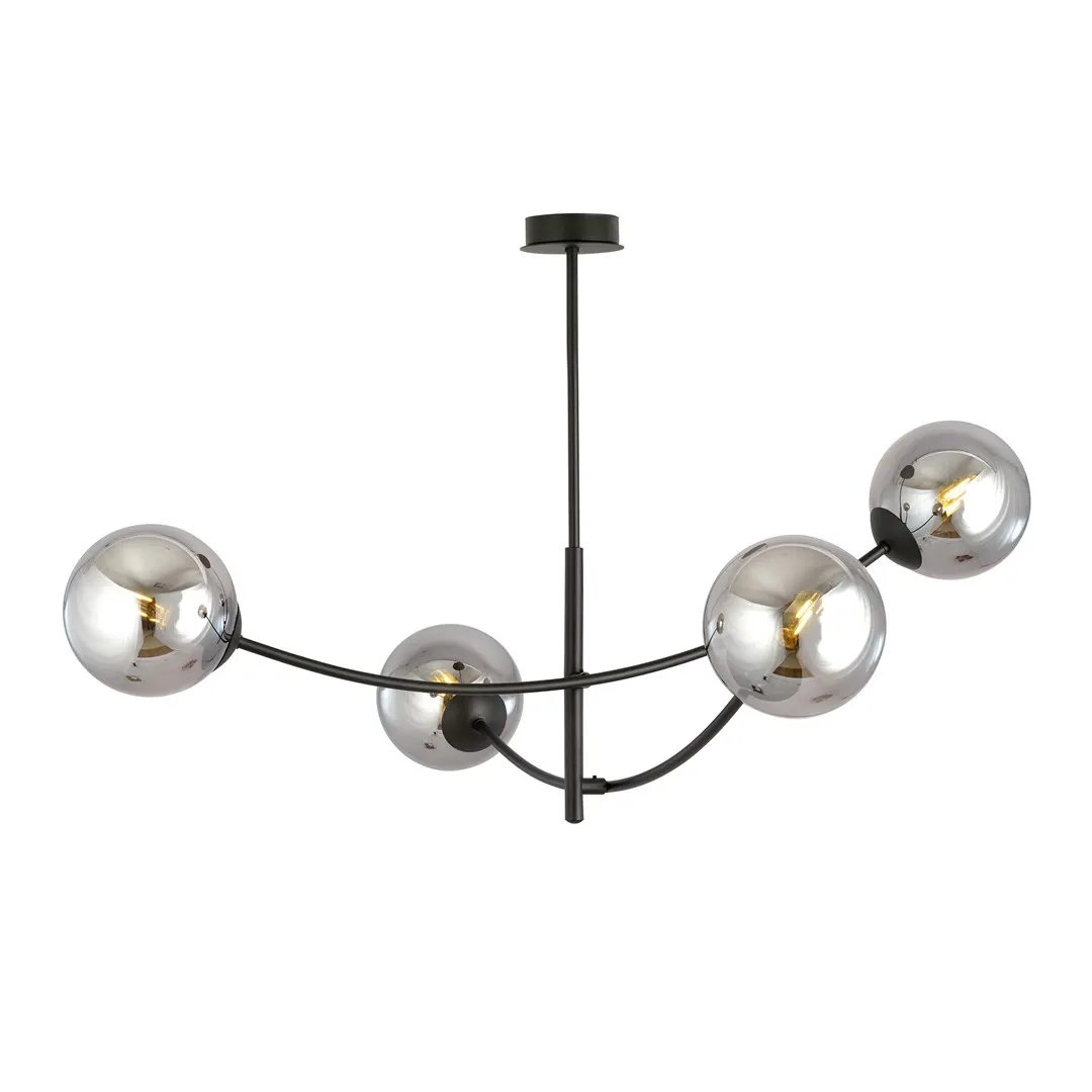 Lampa sufitowa HUNTER 4 czarny grafitowy