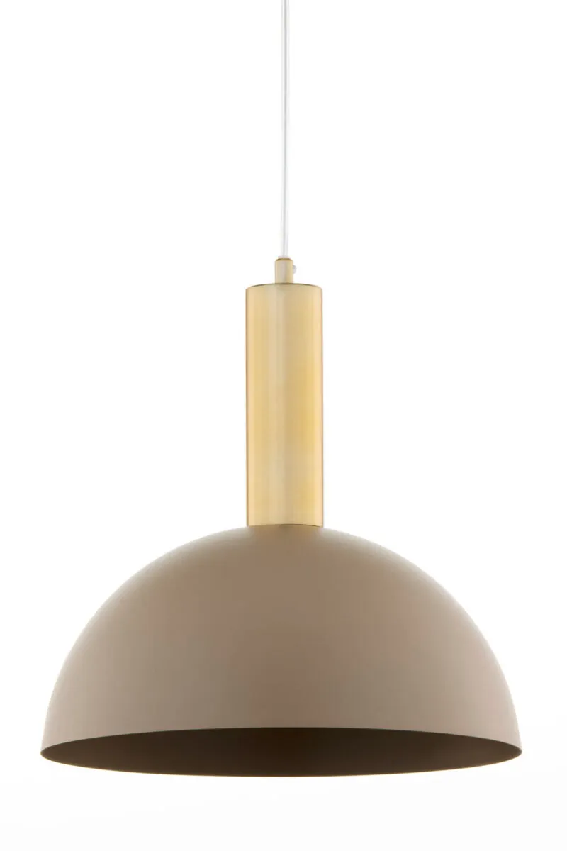 lampa wisząca, pendant lamp, metalowy trzonek, kategoria domowy, kolor beżowy