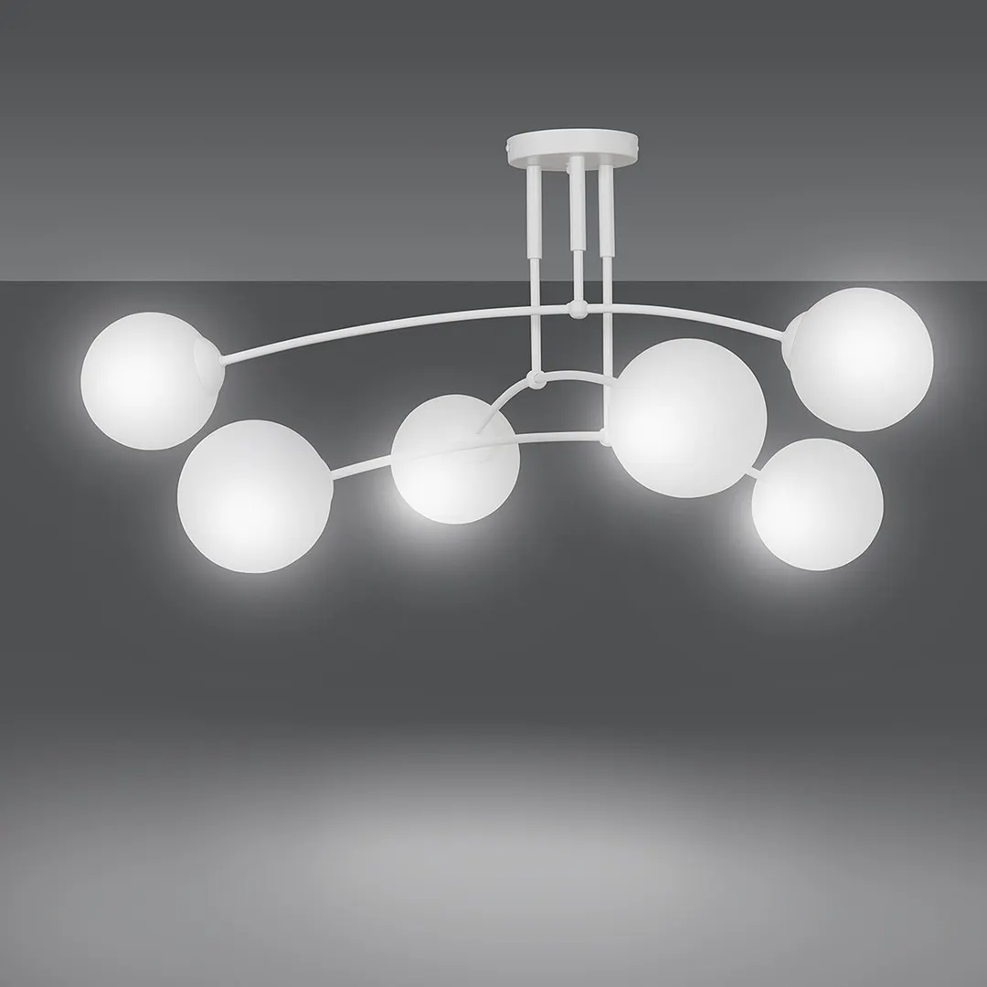 Lampa sufitowa PREGOS 6 biiały