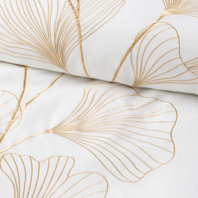 KOMPLET POŚCIELI HAFT2 160 X 200 CM BIAŁY - EU_391365