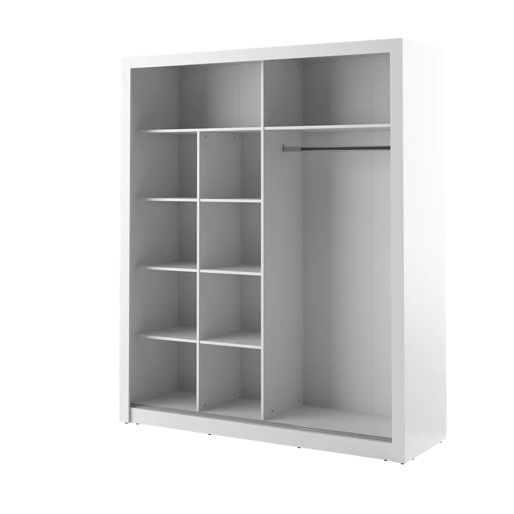 Szafa 2-drzwiowa z lustrami ARTI AR-08 203cm biała - AR8BI