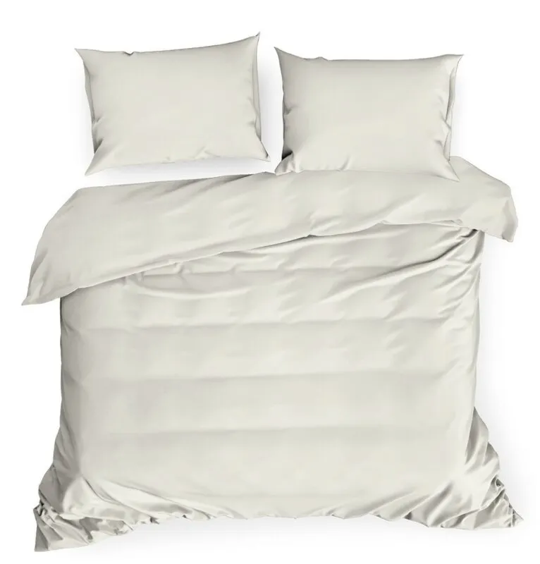 Komplet pościeli satynowej NOVA3 160 X 200 cm Kremowy - EU_383056