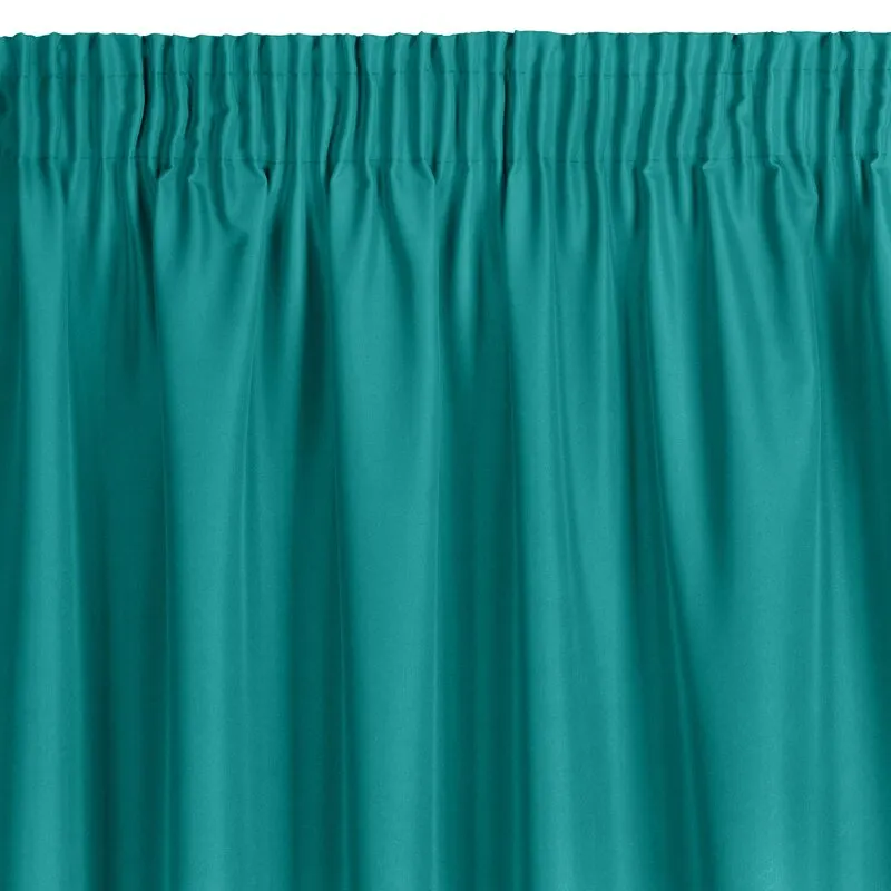 ZASŁONA GOTOWA RITA NA TAŚMIE 140X270 CM TURKUSOWY - EU_422468