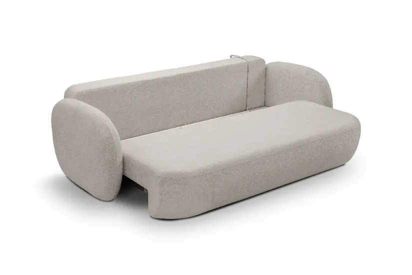 Sofa rozkładana z pojemnikiem OLIO SICURIO 238 cm jasnoszara - OLIO_SO_SICURIO65