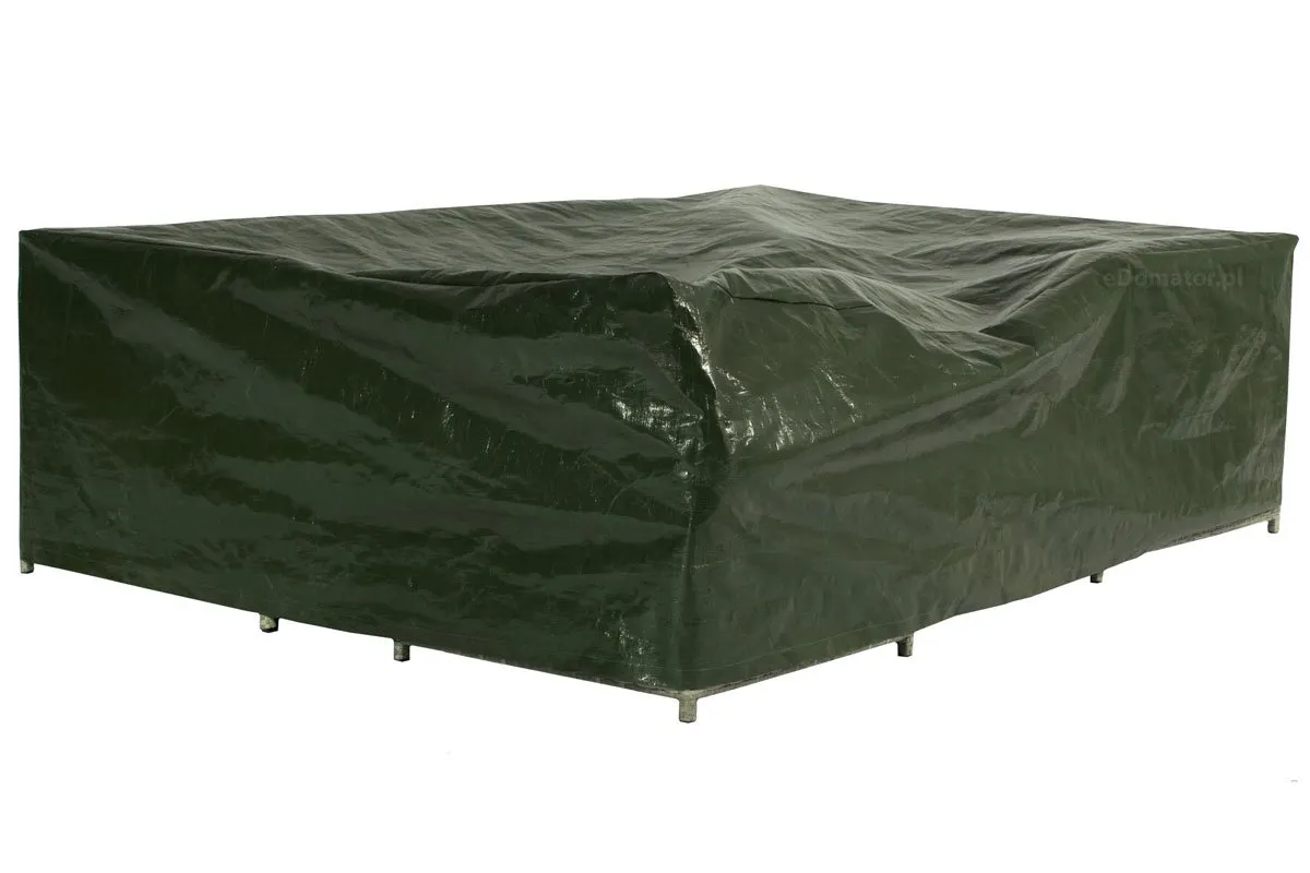 Gruby pokrowiec na narożnik ogrodowy 215x148x62cm -zielony - FE5906948107489