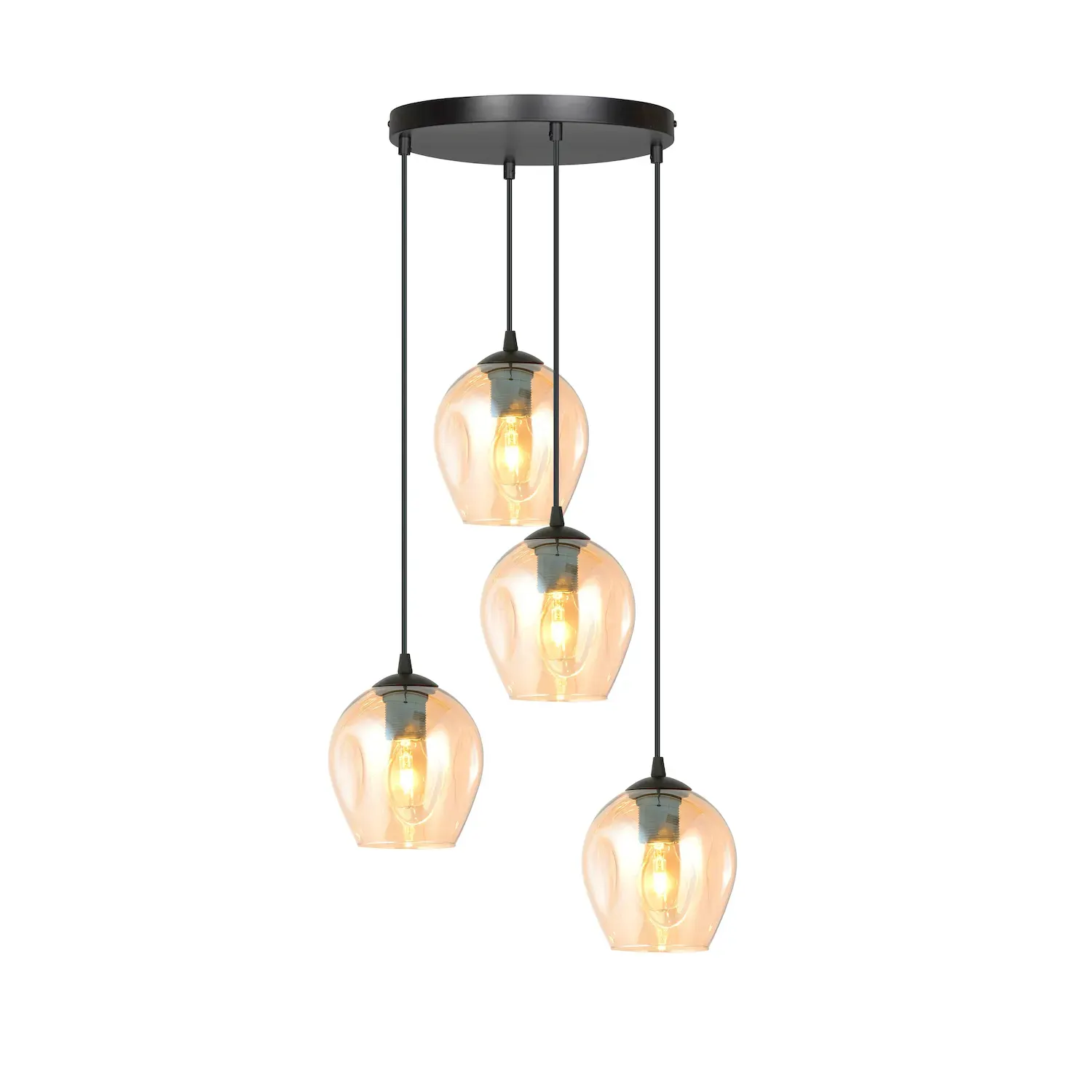 Lampa wisząca ISTAR 4 PREM czarny miodowy Lampa wisząca ISTAR 4 PREM czarny miodowy