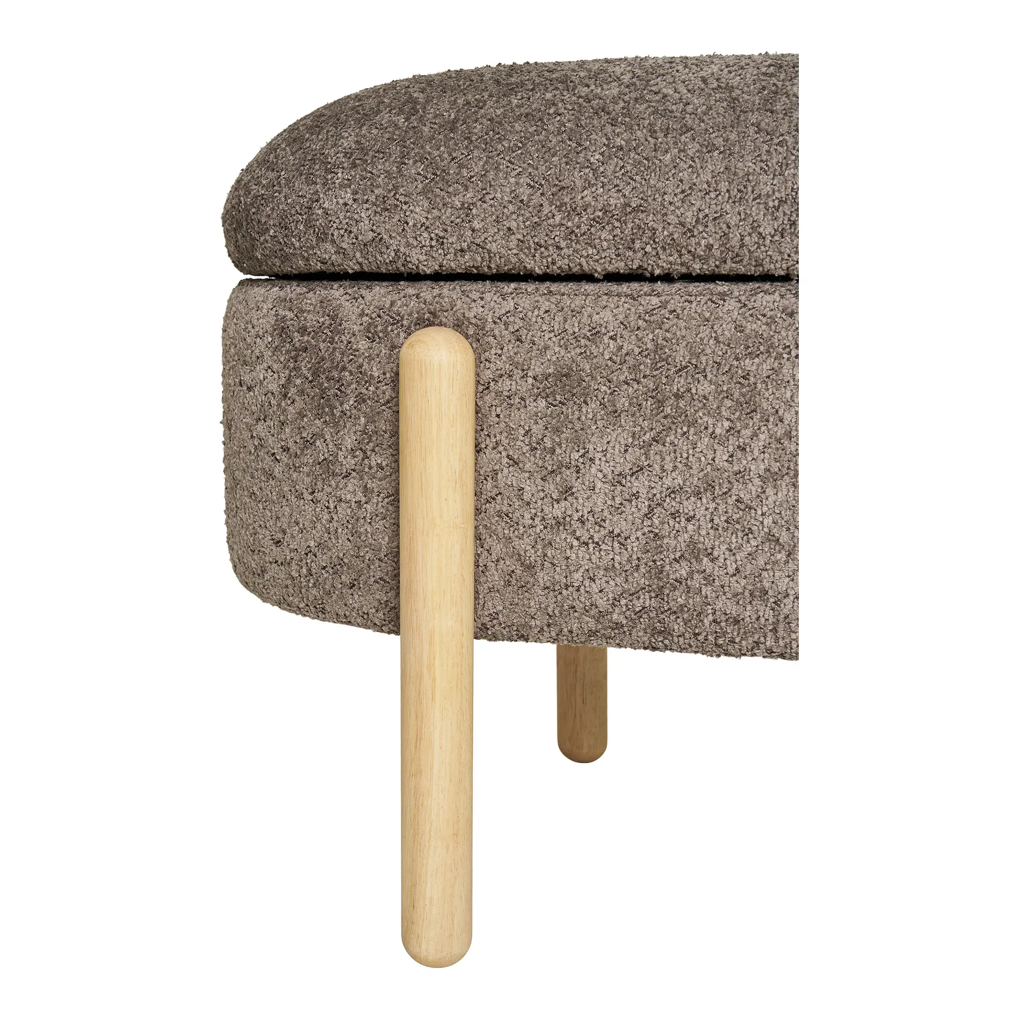 Ławka BRANCA z pojemnikiem - brązowy, naturalny - 1409001