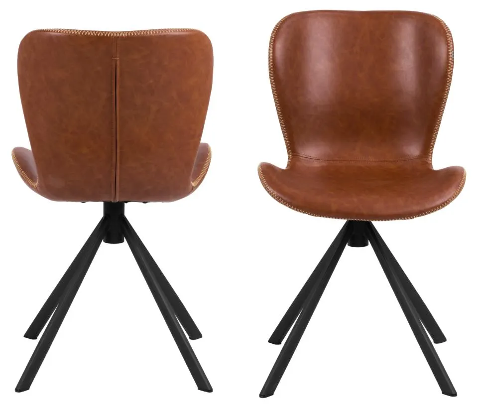 Krzesło obrotowe DOREN Brązowy-zamek błyskawiczny, Czarny - 0000096219