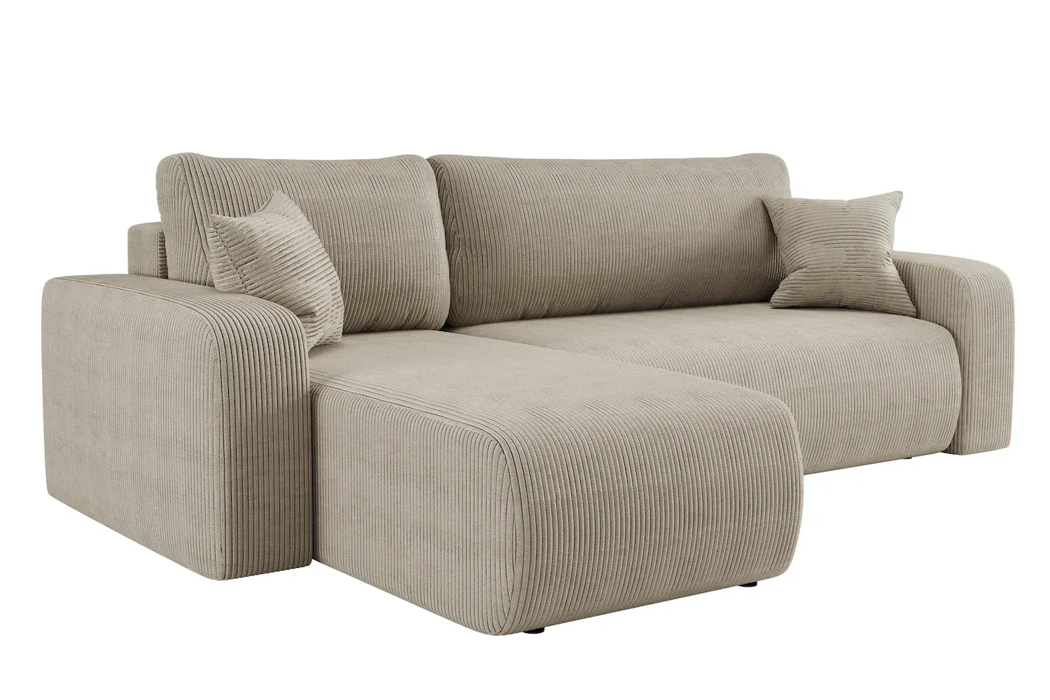 Narożnik uniwersalny PIANO L tkanina Poso 02 cappuccino